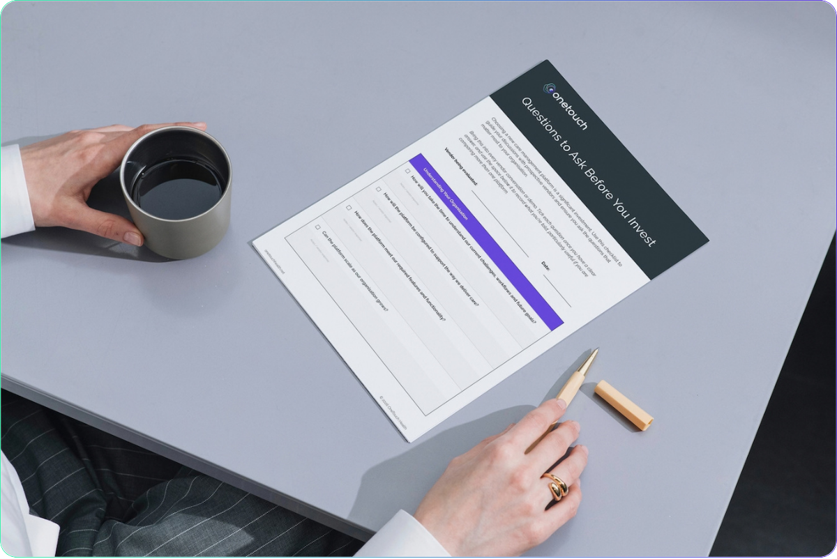 Questions to Ask Before You Invest - OneTouch Health